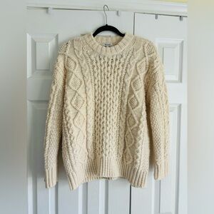 Madewell Cable-Knit Oversized Sweater